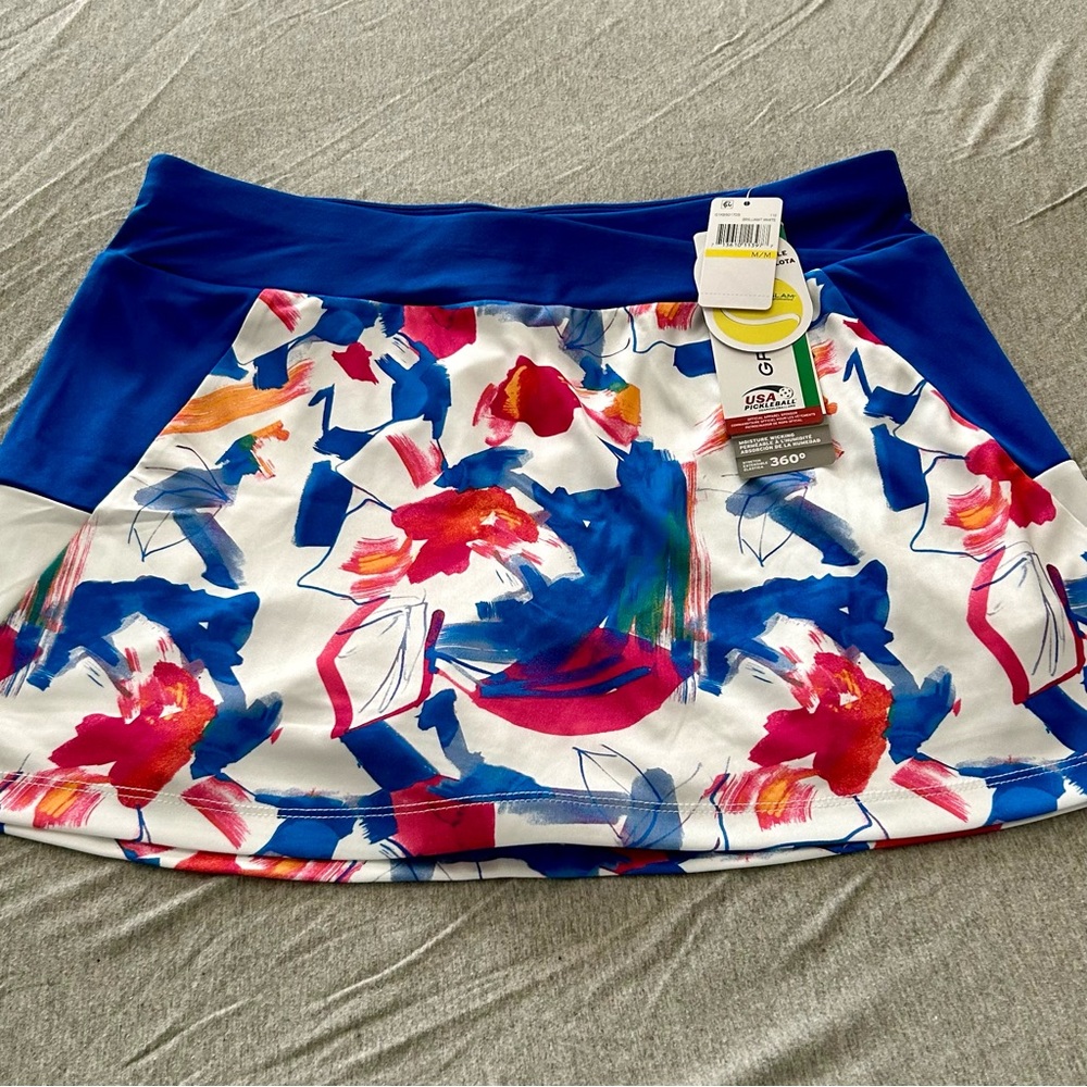 NWT Women's Diffused Floral Print Tennis Skort / M